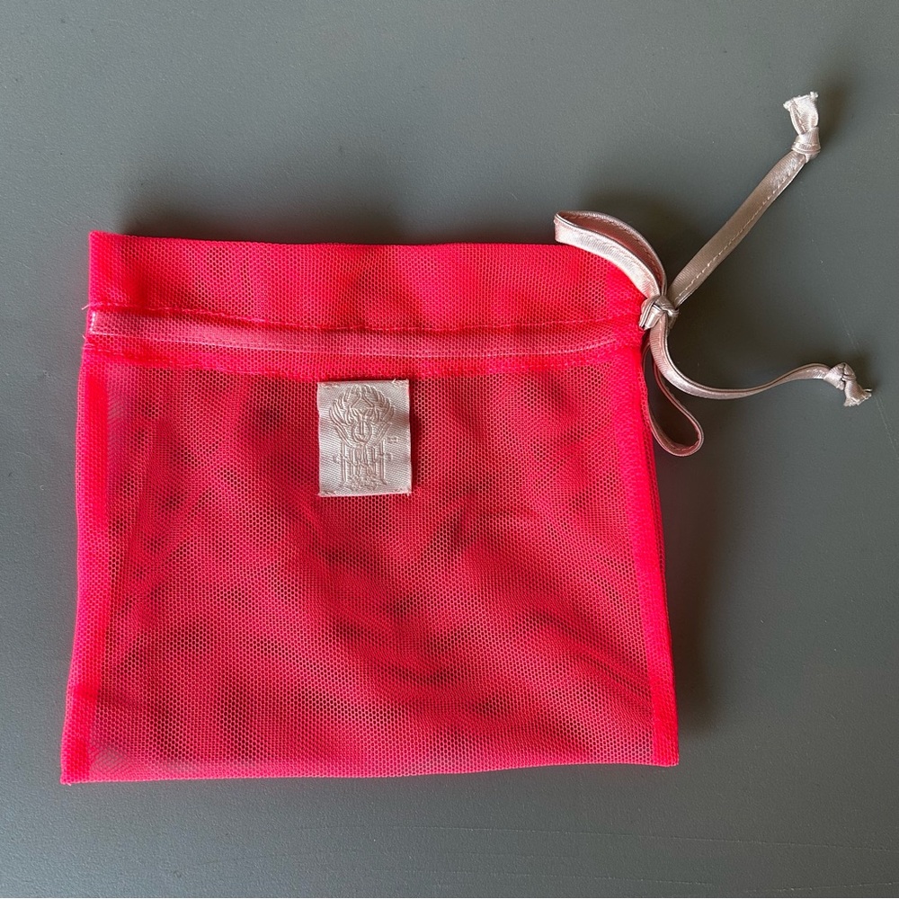 5 pack- We Are Hah Hot Pink Organza Bags - Picture 2 of 2